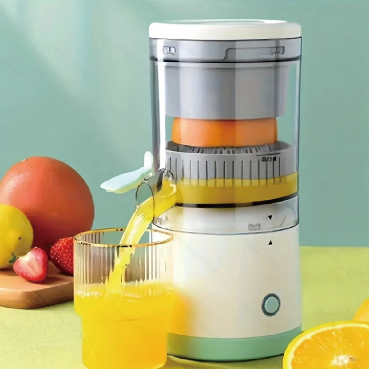 New Portable Home Juicer Fruit Juice Extractor, USB Rechargeableelectric Squeeze, High Juice Output for Orange,